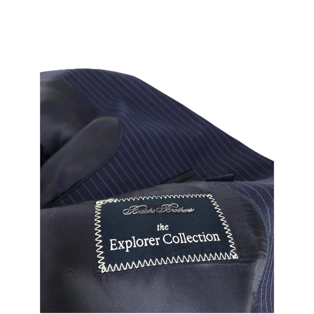 NWOT 40/41R Brooks Brothers Explorer Vitale Barberis Italy 2 Button Blazer Navy - Picture 12 of 16